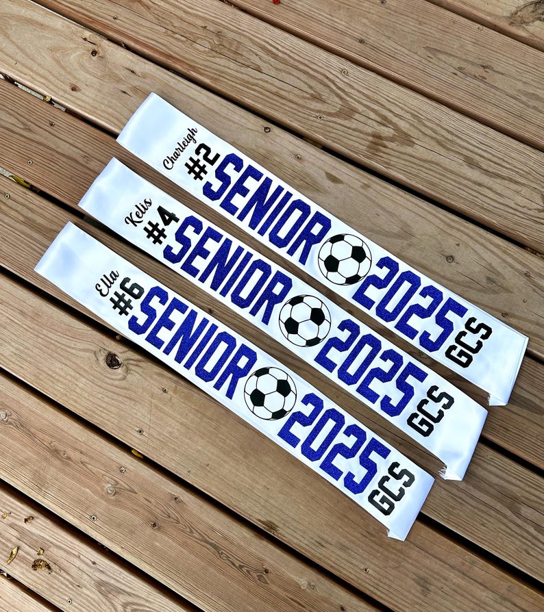 Senior Night 2026 Sashes / homecoming / Graduation / Sports / Custom / High School / Gift / soccer / volleyball / cheer