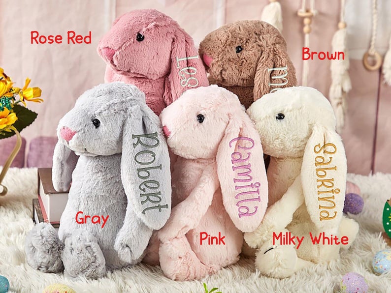 Personalized Embroidered Bunny Rabbit, Personalised Bunny Rabbit Toy,Custom Monogrammed Bunny Rabbit,Bunny Soft Plush Toy,Kids Birthday Gift il_794xN.6312076608_egmd.jpg