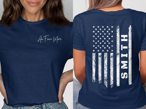 Custom Military Shirts, Army Wife Gift, Air Force Wife Gift, Military Wife Sweatshirt, Navy Sister Mom Shirt, Navy Family, Military Family