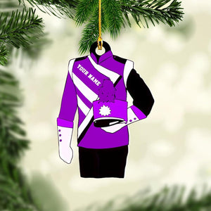 Personalized Marching Band Uniform Ornament, Band Uniform Ornament, Wood Ornament, Christmas Band Ornament, Marching Band Wooded Ornament