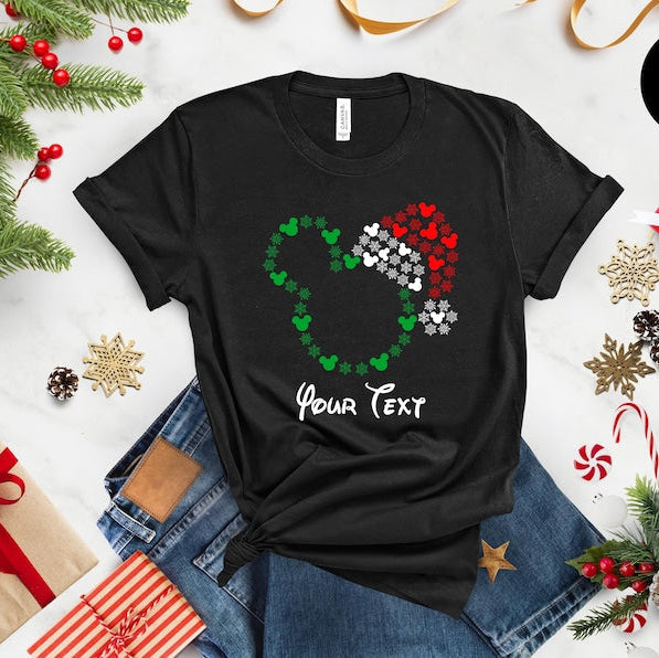 Customized Christmas Shirts, Mickey and Minnie Christmas Shirts, Family Holiday Pajamas, Christmas Group Shirt, Christmas Tee