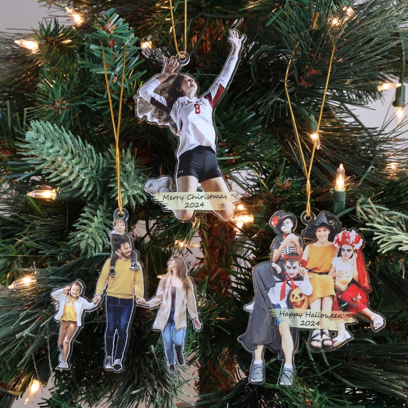 Custom Photo Ornament | Acrylic Picture Ornament | Custom Photo Cutout Ornament | Christmas Ornament | Personalized Family Ornament