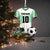 Football Soccer Uniform Acrylic Christmas Car Hanging Ornament, Custom Name Ornament,2D Flat Shape Ornament,Gift for Football Soccer Players