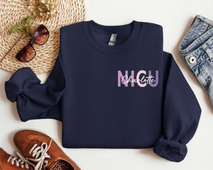 Custom NICU Nurse Sweatshirt, NICU Nurse Name Sweatshirt, Neonatal Nurse Hoodie, Personalized Nurse Gift, NICU Nurse Sweater, Nurse Crewneck
