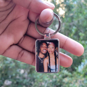 Custom Picture Keychain, Personalized Text Keychain, Picture Keychain, Anniversary Gift , Gift For him, Mother s day Gifts