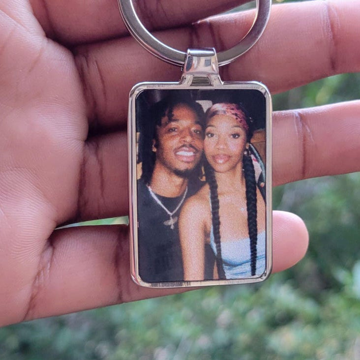 Custom Picture Keychain, Personalized Text Keychain, Picture Keychain, Anniversary Gift , Gift For him, Mother s day Gifts