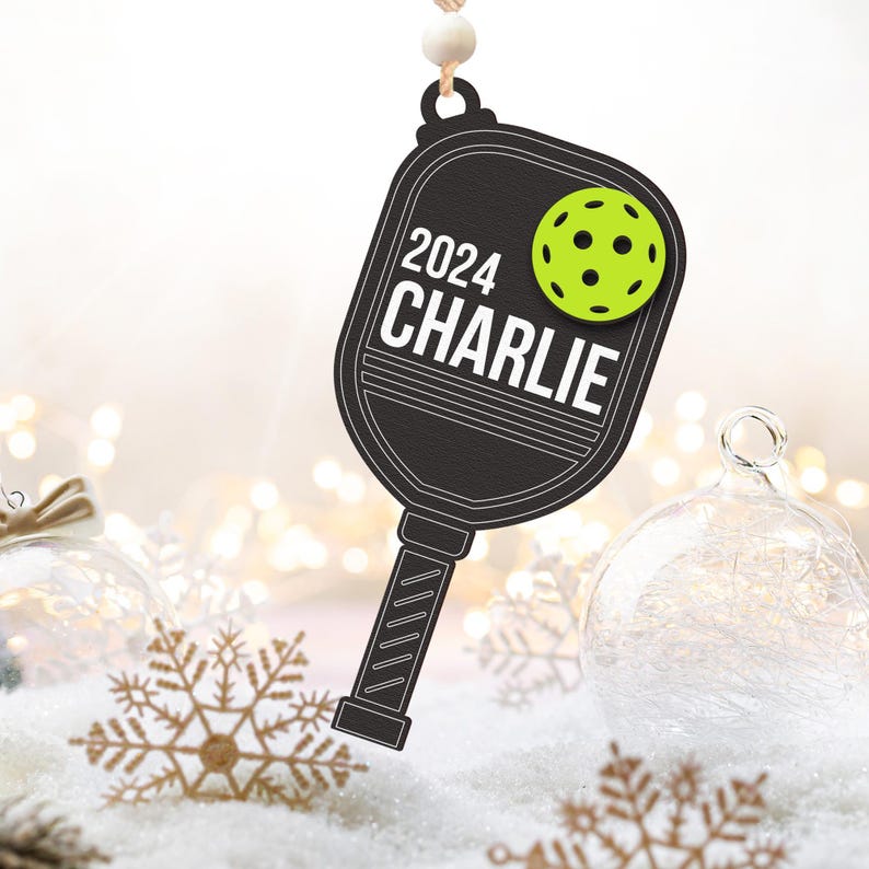 Custom Name Sport Players Christmas Gifts, Personalized Pickleball Ornament Wooden, Pickleball Gifts, Pickleball Lover Gifts