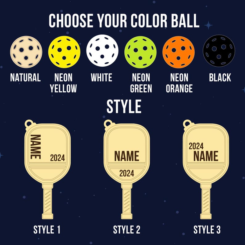 Custom Name Sport Players Christmas Gifts, Personalized Pickleball Ornament Wooden, Pickleball Gifts, Pickleball Lover Gifts