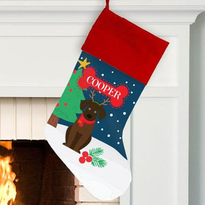Personalized Dog Breed Stocking, Dog Christmas Stocking, Custom Puppy Stocking, Dog Christmas Gift, Goldendoodle Stocking, Maltese, Huskey