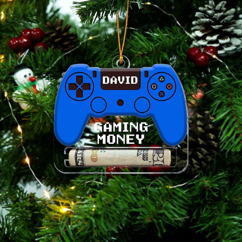 Game Ornament, Gaming Money Holder , Money Holder, Gamer Gift, Money Holder, Christmas Gifts for Teens Money, Game Money, Christmas Ornament