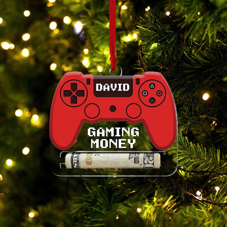 Game Ornament, Gaming Money Holder , Money Holder, Gamer Gift, Money Holder, Christmas Gifts for Teens Money, Game Money, Christmas Ornament