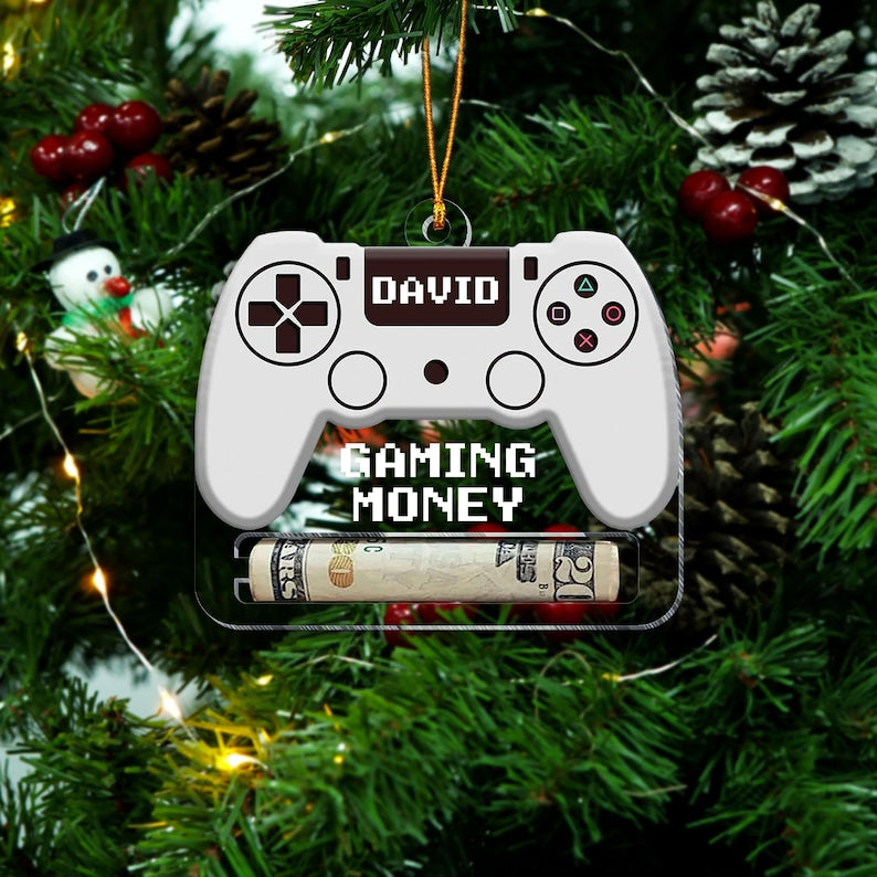 Game Ornament, Gaming Money Holder , Money Holder, Gamer Gift, Money Holder, Christmas Gifts for Teens Money, Game Money, Christmas Ornament