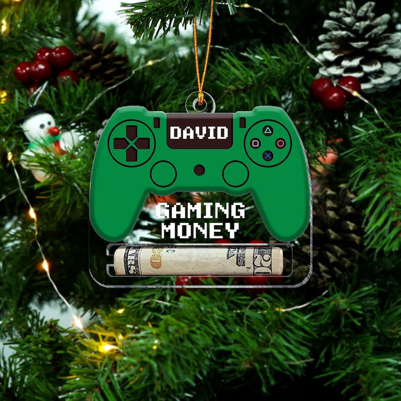 Game Ornament, Gaming Money Holder , Money Holder, Gamer Gift, Money Holder, Christmas Gifts for Teens Money, Game Money, Christmas Ornament