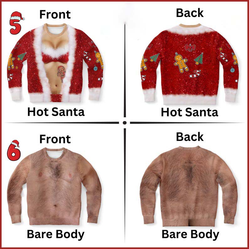 Ugly christmas sweater women men, Office party sweater, Cringy christmas jumper, Womens mens vulgar sweatshirt, Obscene Christmas Sweater