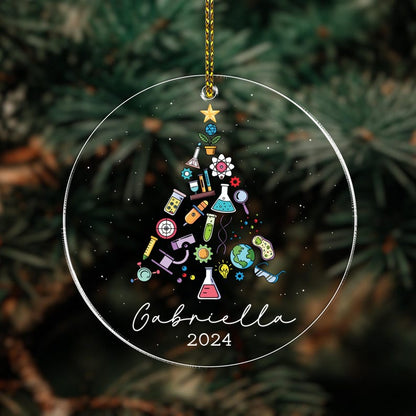 Science Lab Ornament For Scientist, Lab Week, Chemistry Lover, Biology Christmas Ornament, Science Lover Gift, Science Club, Laboratory Gift