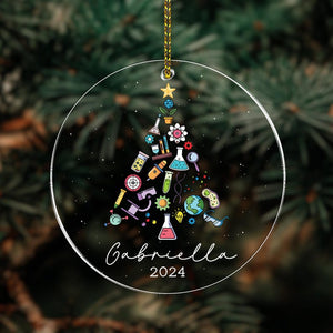 Science Lab Ornament For Scientist, Lab Week, Chemistry Lover, Biology Christmas Ornament, Science Lover Gift, Science Club, Laboratory Gift