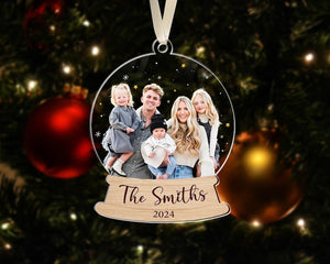 Custom Photo Ornament, Personalized Family Photo Christmas Ornament, Family Photo Ornament, Family Keepsake Gift, Family Christmas Decor