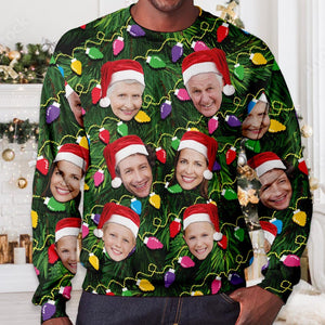 Custom Face Christmas Family Xmas Leds, Personalized Family Photo Ugly Sweater, Ugly Christmas Pattern, Christmas Sweatshirt, Christmas Gift il_794xN.6323519789_fovm.jpg