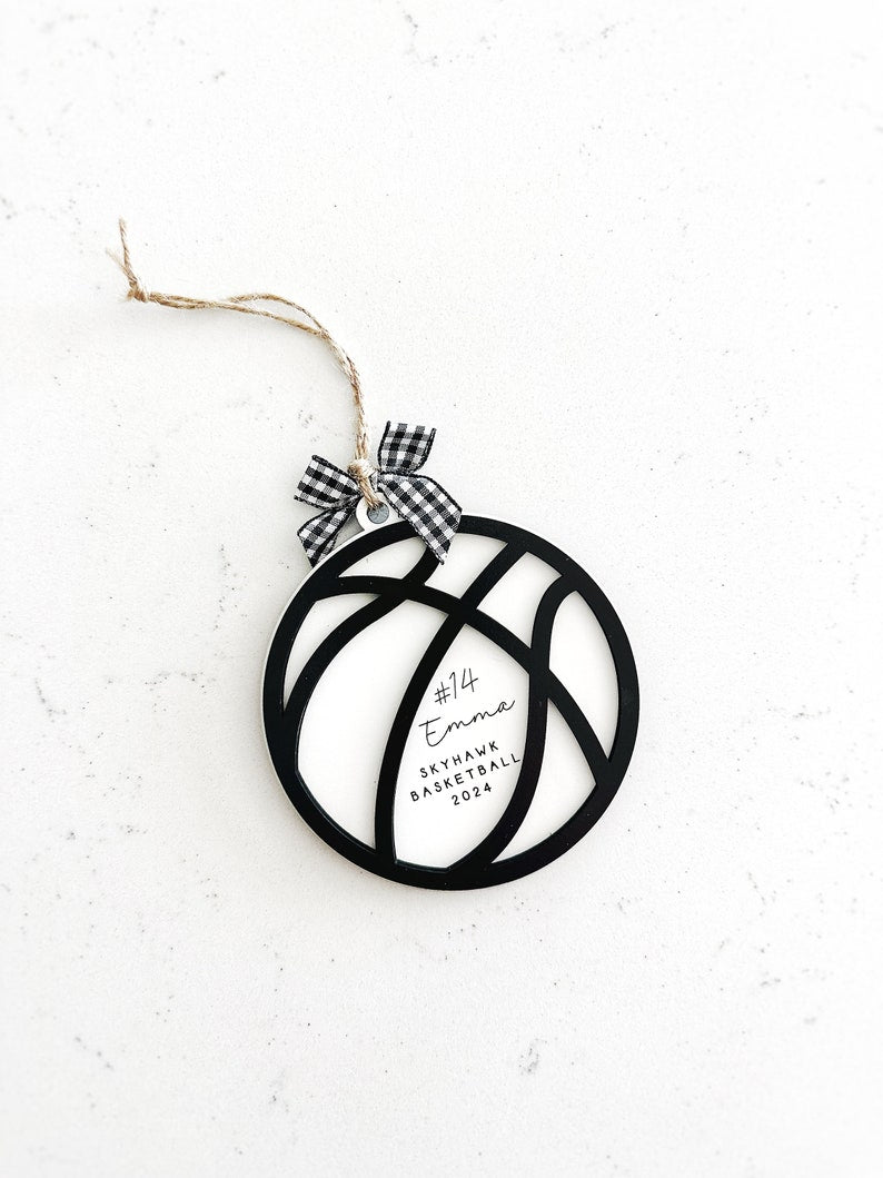 Custom Sports Ball Ornaments | Personalized Wooden Ornaments | Football, Baseball, Basketball, Soccer Ball Decor | Meaningful Holiday Gifts