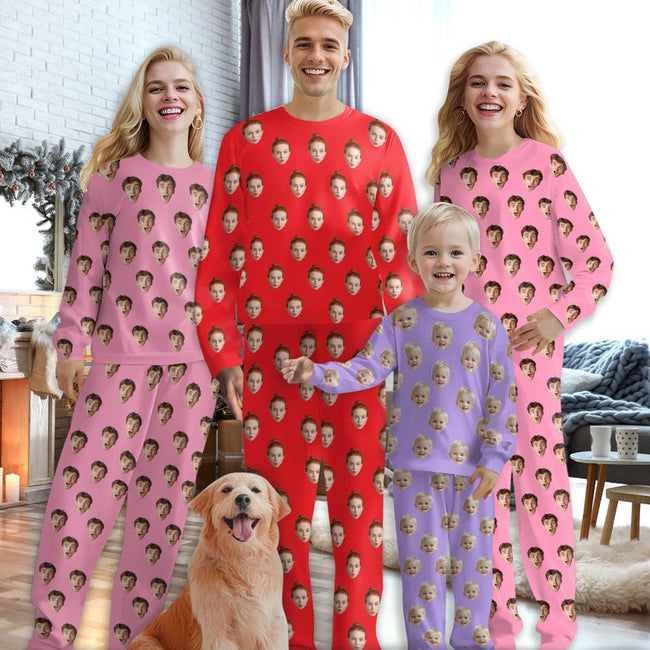 Custom Pajama Set with Picture, Personalized Family Pajamas with Photo, Custom Family Christmas pajamas with Face, Bachelorette Party Pajama il_794xN.6325116957_kxfx.jpg