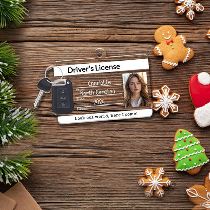 Personalized New Driver Ornament 2024, Drivers License Ornament, Gift for New Driver, Driving Ornament, Drivers Permit Christmas Ornament
