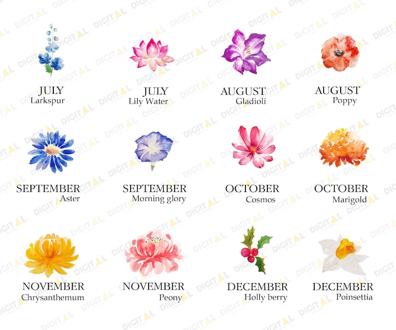 Personalized Birth Month Flower Night Light: Mom's Garden Plaque
