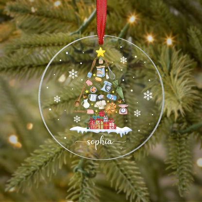 Personalized Baker Ornament, Cooking Ornament, Gift for Mom, Gift for Chef, Baker Gift, Gift for Baker, Baking Christmas Ornament, Chef Gift