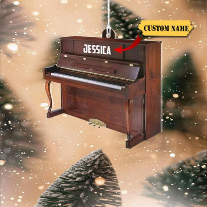Piano Musical Instrument Christmas Ornament, Piano Lovers-Piano Artist Gift, Musician Ornament Gift, Piano Player Ornament.