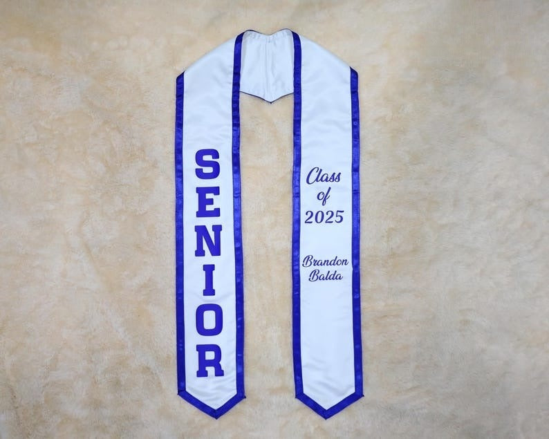 Personalized Graduation Stoles Customized Graduation Sash Custom Graduation Sash Custom Text Sash Custom Sash Personalized Senior Sash