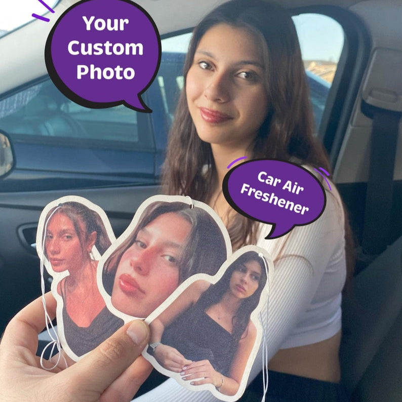 Custom Car Air Freshener | Photo Car Freshies | Photo Car Air Freshener | Personalized Air Freshener | Gifts For The Couple