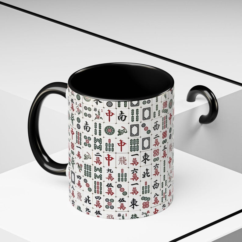 Mahjong Coffee Mug, Mahjong Gifts, Mah-Jongg Cup, Mahjong Lovers Gift, Mah Jongg Birthday gift, Mahjong gift for grandma, Mahjong player