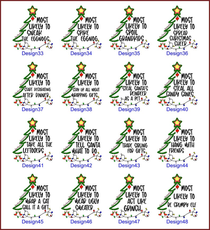 Christmas CUSTOM Sweatshirt,Most Likely Matching Family Christmas Sweatshirt,Funny Christmas Hoodies,Christmas Long Sleeve,Christmas Sweater