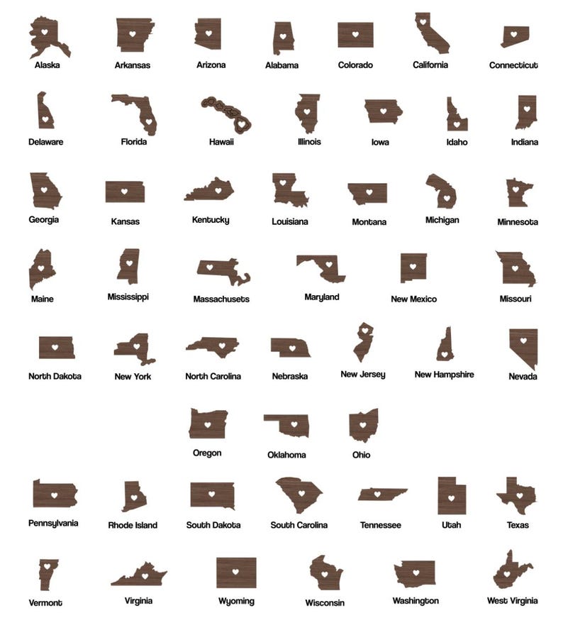 Custom State 2-Layered Wooden Family Ornament, Miles Don't Matter Gift, Custom State To State Ornament, Family Long Distance Christmas Gift