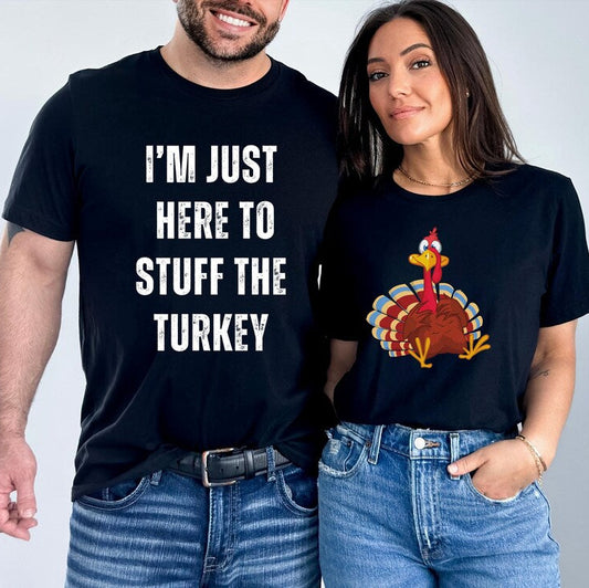 Thanksgiving Couples Shirt Funny Thanksgiving Shirts Matching Thanksgiving Couples Outfit Husband Wife Shirt Thanksgiving Shirts for couples