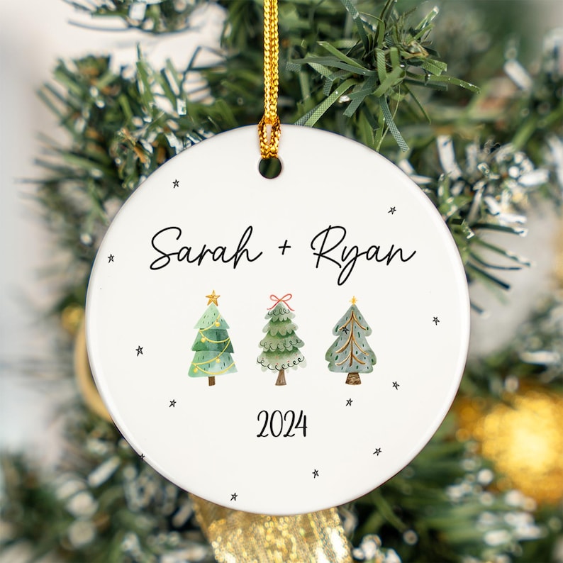 Personalized Couples Christmas Ornament, Couple Names Christmas Ornament, Our First Christmas Together, New Couple Gift