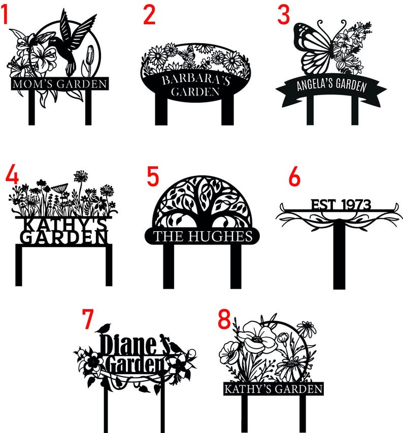 Custom Metal Garden Stake, Garden Marker, Every Garden Metal Stake, Personalized Gift, Gardener Name Sign, Mom Garden Sign, Outdoor Yard Art