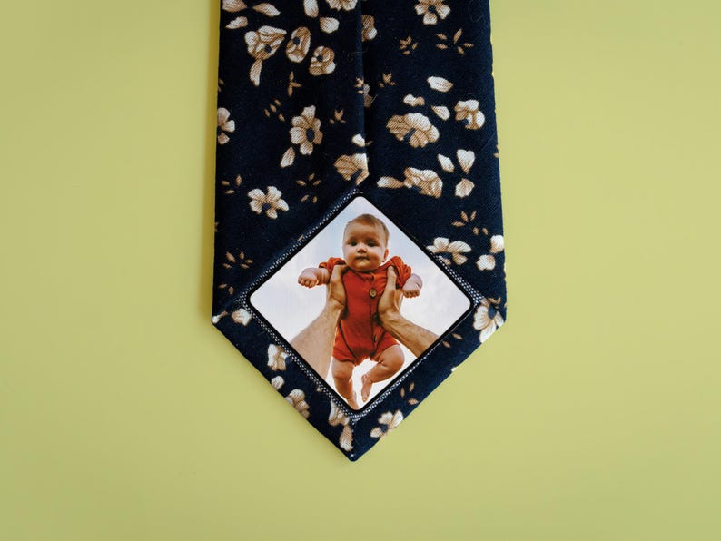 Tie Patch with Custom Photo, Father of the Bride Gift, Tie Photo Patch, Tie Picture Patch Personalized, Father of the Groom, Tie Sticker