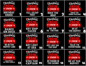 Custom Christmas Cruise Crew Shirt: Holiday Vacation Tee