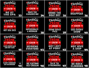 Custom Christmas Cruise Crew Shirt: Holiday Vacation Tee