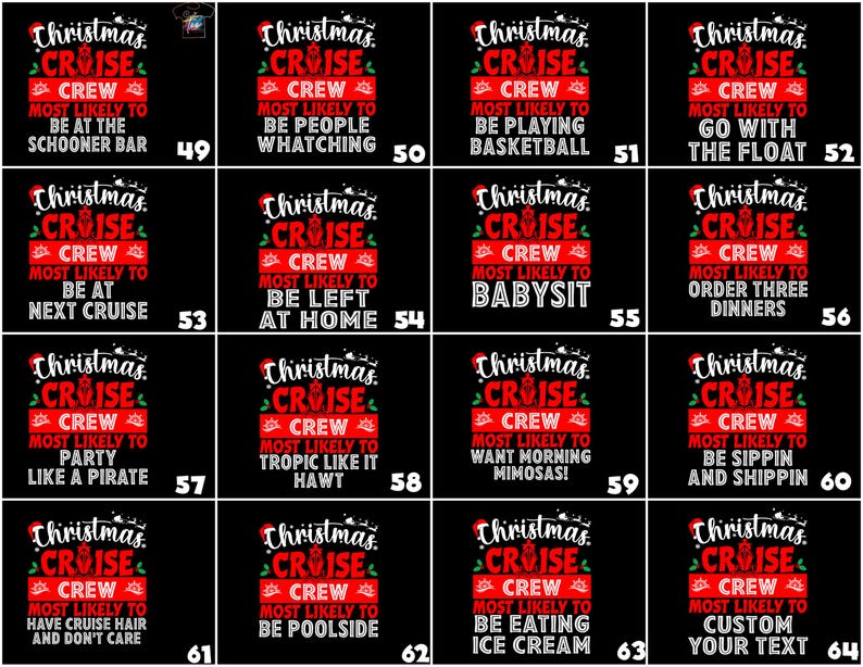 Custom Christmas Cruise Crew Shirt: Holiday Vacation Tee