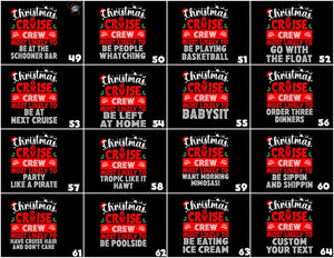 Custom Christmas Cruise Crew Shirt: Holiday Vacation Tee