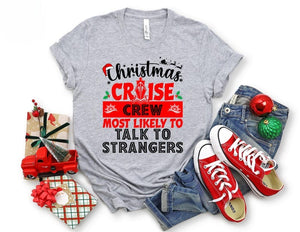 Custom Christmas Cruise Crew Shirt: Holiday Vacation Tee