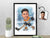Custom Hockey Portrait Personalized Hockey Player Caricature Drawing Funny Cartoon from Photo Gift for Her