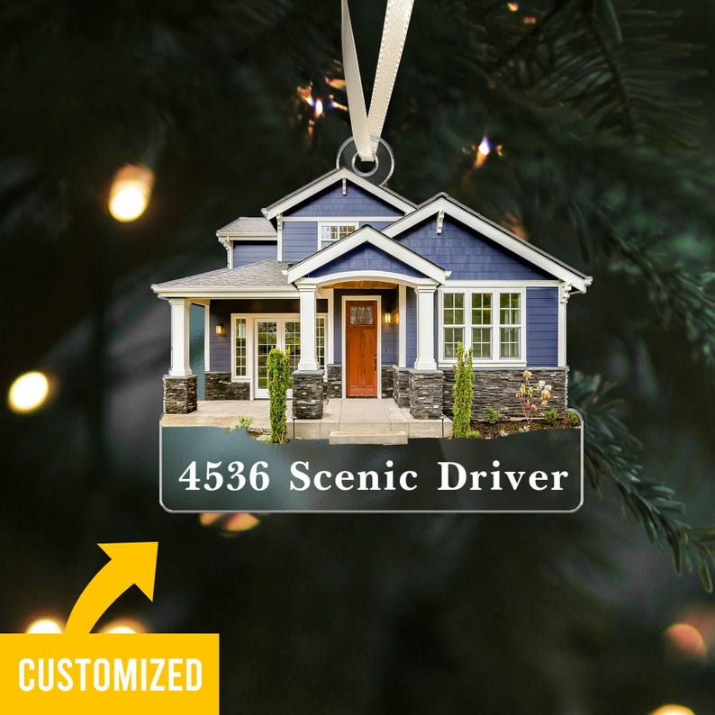 Custom New Home Gift, Housewarming Ornament Gift. First Home Ornament, Custom First Christmas In Our New Home, New Home Christmas Gift 2024.