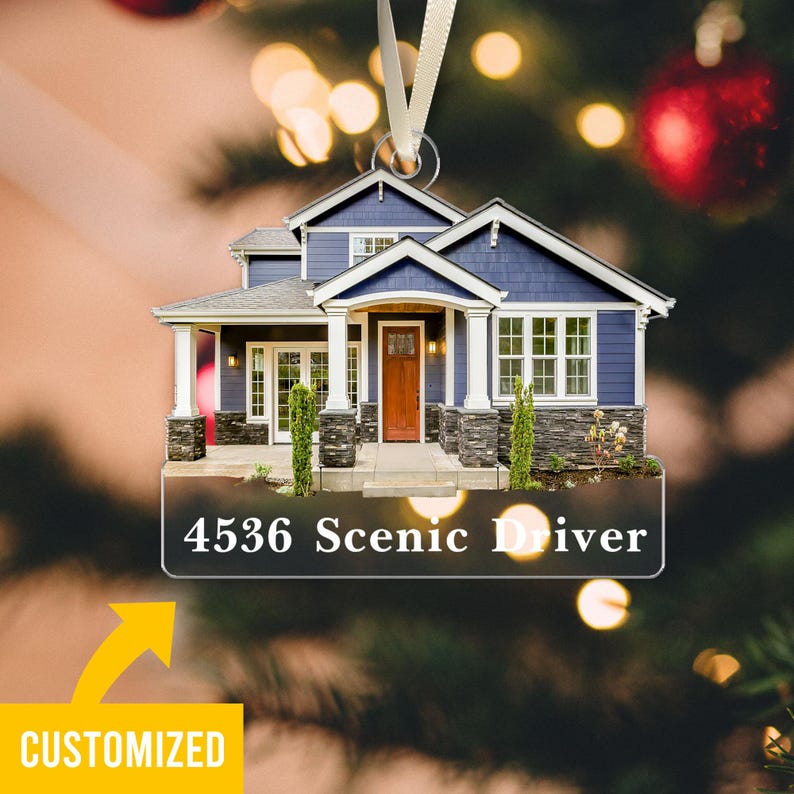 Custom New Home Gift, Housewarming Ornament Gift. First Home Ornament, Custom First Christmas In Our New Home, New Home Christmas Gift 2024.