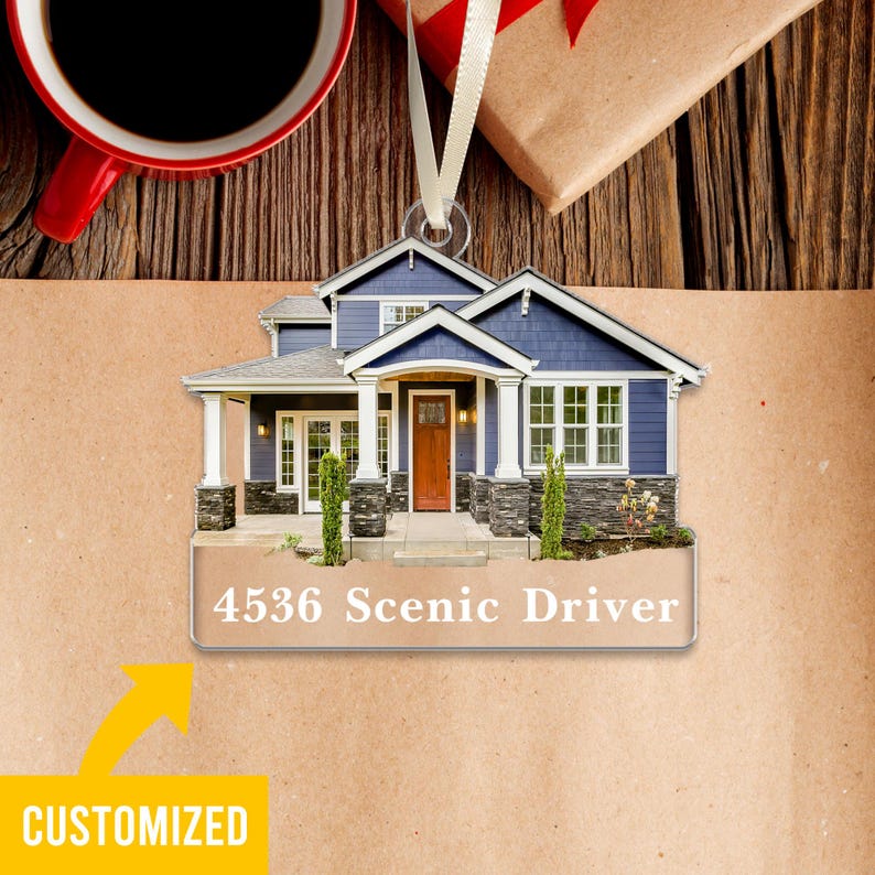 Custom New Home Gift, Housewarming Ornament Gift. First Home Ornament, Custom First Christmas In Our New Home, New Home Christmas Gift 2024.