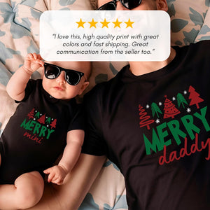 Christmas Family Shirt: Matching Family Christmas Shirts, Family Matching Outfits, Family Christmas Shirt, Merry Mama Merry Mini Merry Daddy