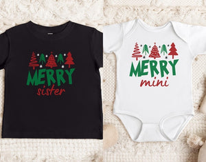 Christmas Family Shirt: Matching Family Christmas Shirts, Family Matching Outfits, Family Christmas Shirt, Merry Mama Merry Mini Merry Daddy