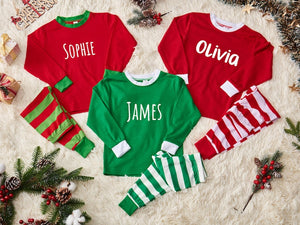 Family Christmas Pajamas, Matching Christmas Pajamas, Personalized Christmas Pajamas, Family Christmas PJs, Kids Toddler Christmas Pajama
