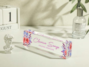 Custom Desk Name Plate, Acrylic Name Plate, Office Name Plate, Coworker Gift, Teacher Gift, Desk Accessories